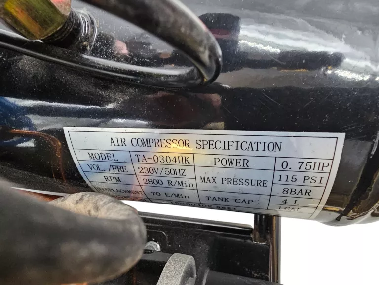 KOMPRESOR NIKO TA-0304HK 0.5 KW 4BAR 2800 R/MIN GWOŹDZIARKA BILTEMA 15-56