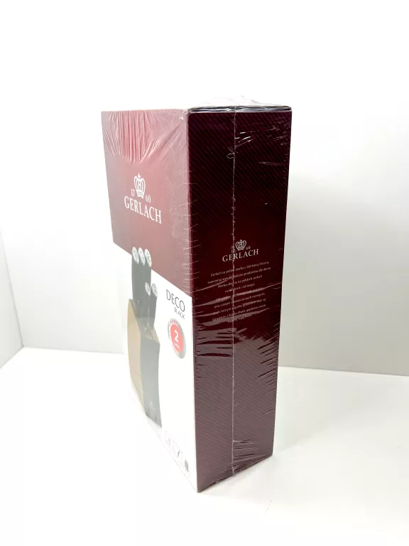 GERLACH KOMPLET BLOK NOŻY DECO BLACK 991A ZESTAW 6 ELEMENTÓW / ZAFOLIOWANY