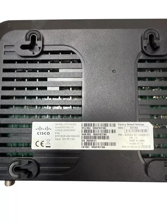 ROUTER CISCO EPC3928S