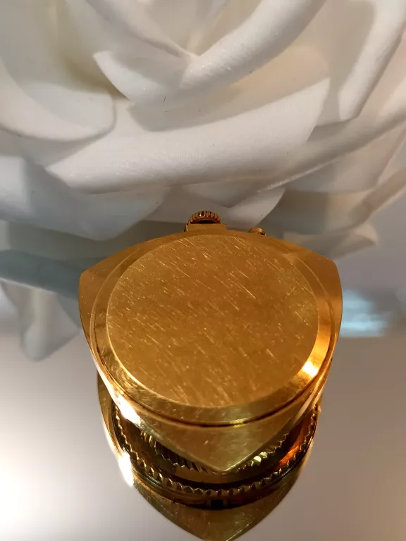 RADZIECKI KIESZONKOWY ZEGAREK ZARIA 21 JEWELS ZŁOTY KOLOR RÓŻOWY KAMIEN