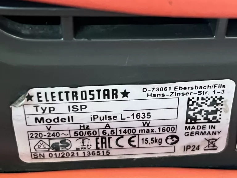 ODKURZACZ PRZEMYSŁOWY Z OTRZĄSACZEM STARMIX IPULSE L-1635 1600W