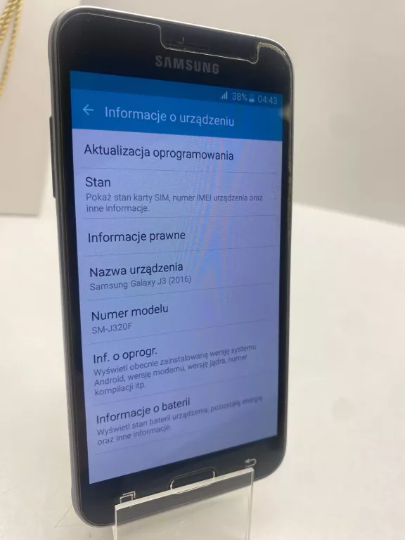 SMARTFON SAMSUNG GALAXY J3 2016 1,5 GB / 8 GB 4G (LTE) CZARNY