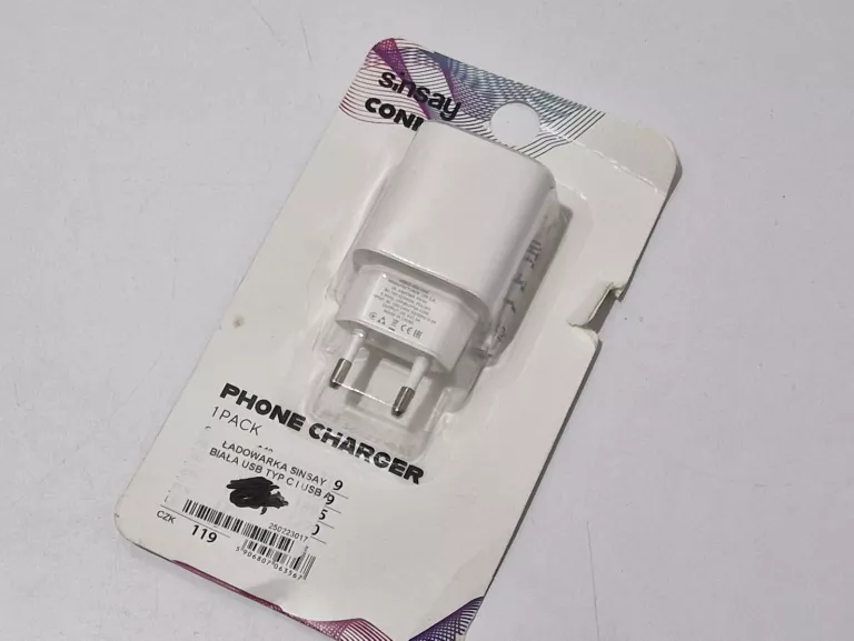 ŁADOWARKA SINSAY BIAŁA USB A WYSYŁANE LOSOWO