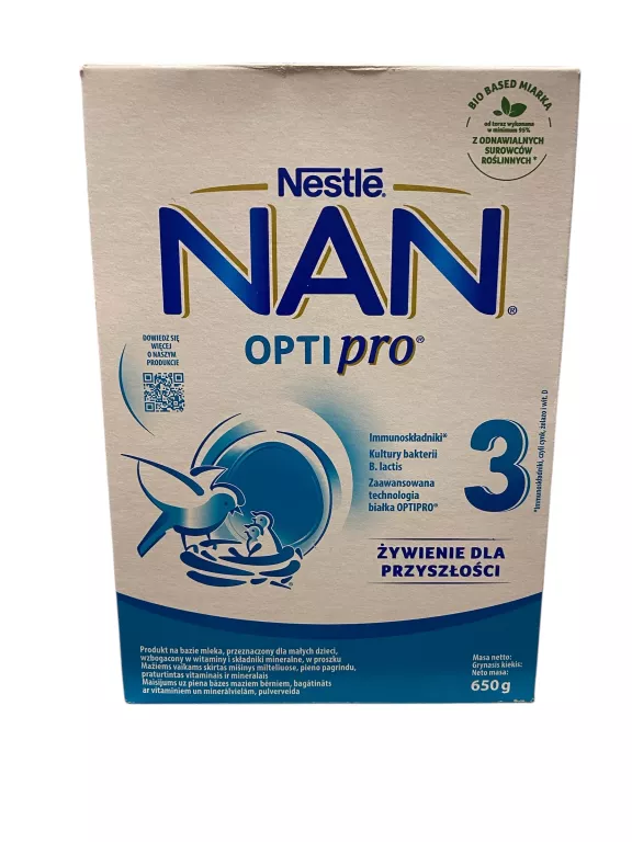 MLEKO MODYFIKOWANE NESTLE NAN OPTIPRO 3 650G