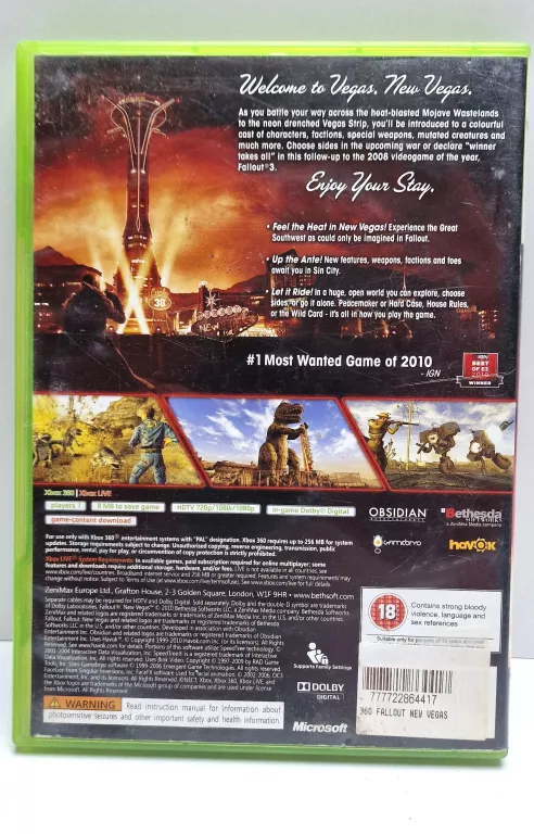 XBOX 360 FALLOUT
