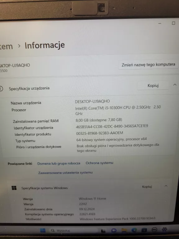 LAPTOP DELL G3 15.6" I5-10300H 512GB / 8GB / GTX 1650