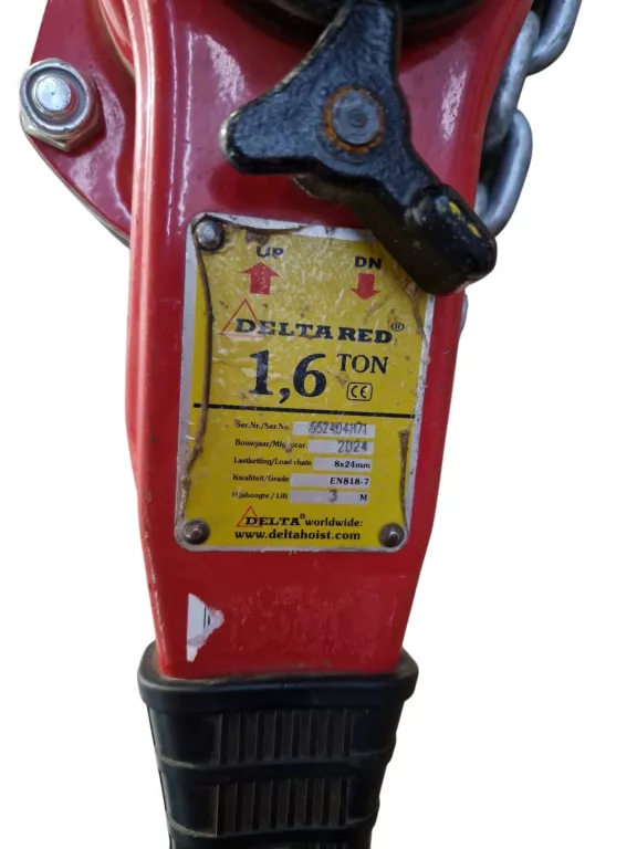 WCIĄGNIK ŁAŃCUCHOWY DELTA RED 1,6TON 8X24