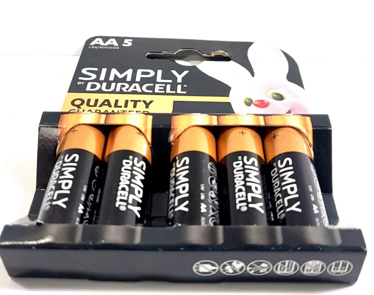 BATERIA ALKALICZNA DURACELL AA (R6) 5 SZT.