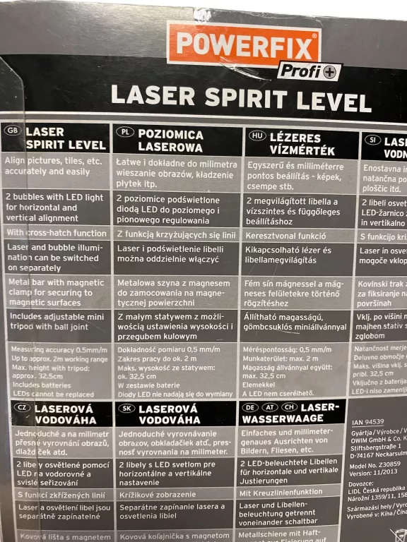 POZIOMICA LASEROWA POWERFIX PROFI Z30859 / IDEAŁ