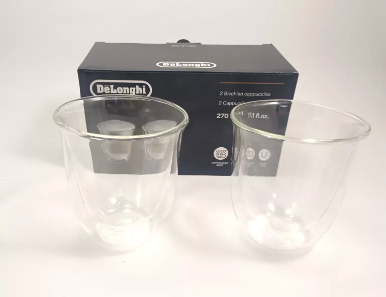 SZKLANKI DO KAWY DELONGHI 270ML 2PACK