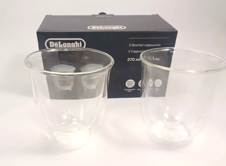 SZKLANKI DO KAWY DELONGHI 270ML 2PACK