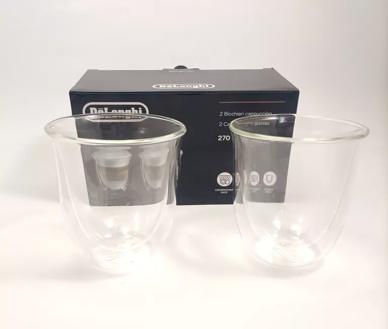 SZKLANKI DO KAWY DELONGHI 270ML 2PACK