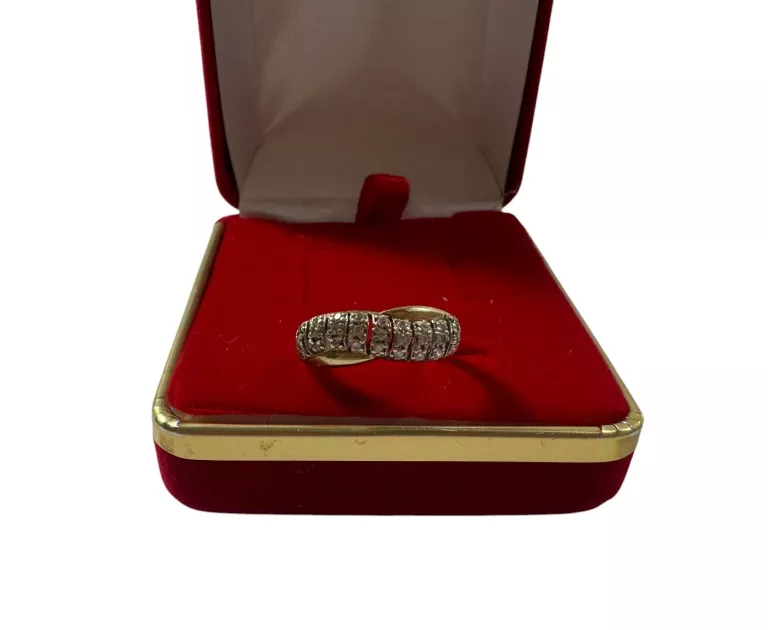 PIĘKNY ZLOTY PIERŚCIONEK PRÓBY 585 / R.15 !