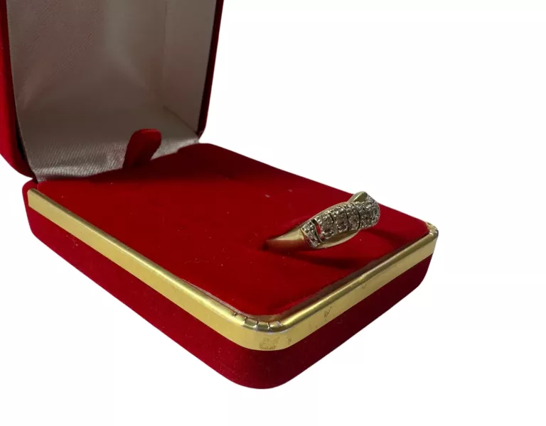 PIĘKNY ZLOTY PIERŚCIONEK PRÓBY 585 / R.15 !