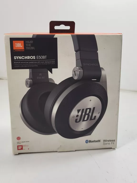 SŁUCHAWKI JBL E50 BT + PUDEŁKO