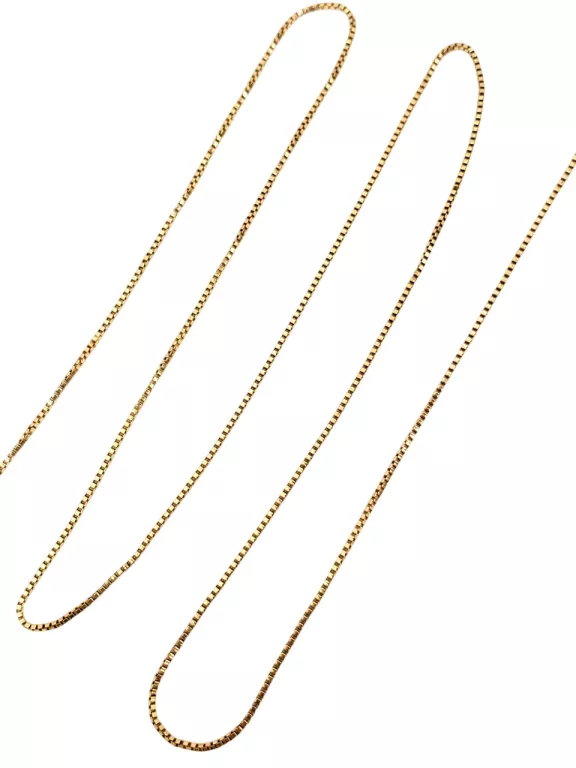 ZŁOTY ŁAŃCUSZEK KOSTKA 585 2,8 G DŁUGOŚĆ 57 CM