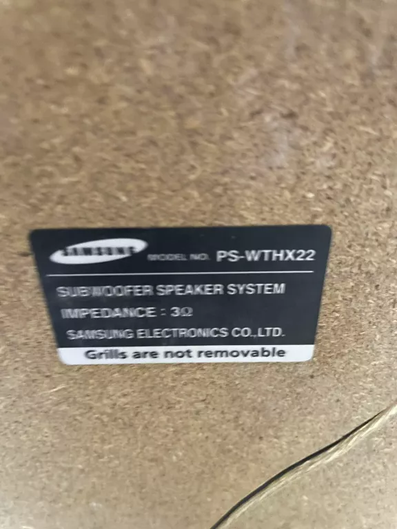 SUBWOOFER SAMSUNG PS-WTHX22 + DWA GŁOŚNIKI LEWY/PRAWY PS-FTHX22