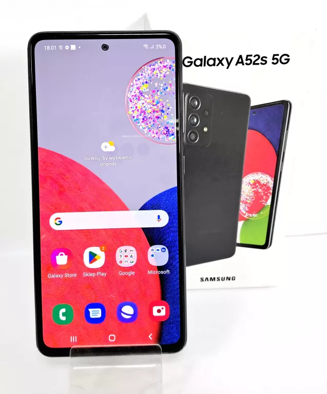 SMARTFON SAMSUNG GALAXY A52S 6 GB / 128 GB 5G CZARNY