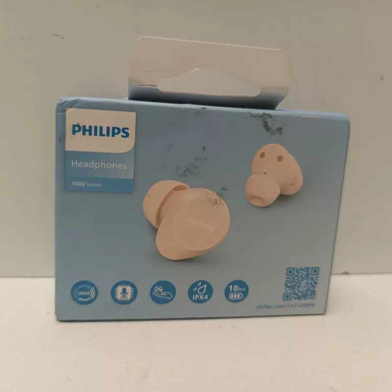 PHILIPS SŁUCHAWKI BEZPRZEWODOWE TRUE WIRELESS BLUETOOTH RÓŻOWE TAT1209PK