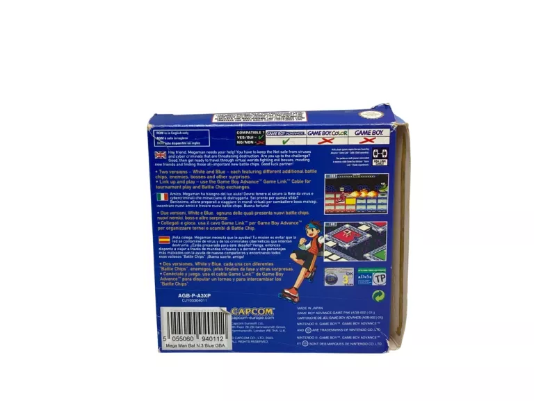 MEGA MAN BATTLE NETWORK 3: BLUE PAL GAMEBOY ADVANCE