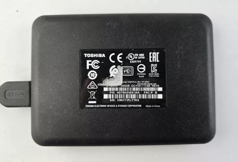DYSK ZEWNĘTRZNY TOSHIBA 500GB DTB405