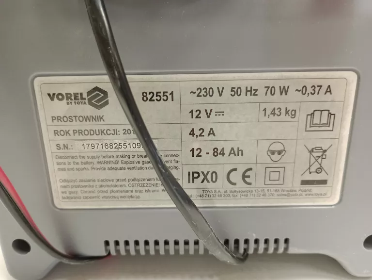 PROSTOWNIK VOREL 82551