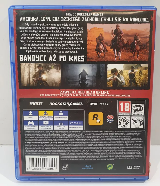 GRA PS4 RED DEAD REDEMPTION 2