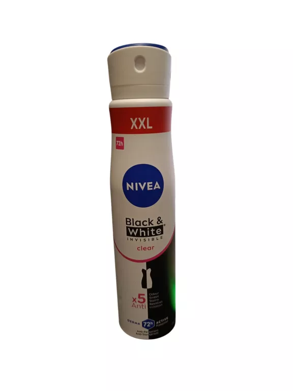 NIVEA BLACK & WHITE INVISIBLE CLEAR DEZODORANT DAMSKI W SPRAY'U XXL 250 ML