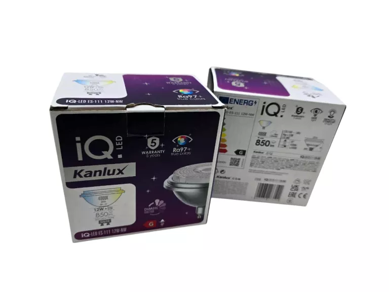 2X ŹRÓDŁO ŚWIATŁA KANLUX LED IQ-LED ES-111 12W-NW 4000K 850LM GU10