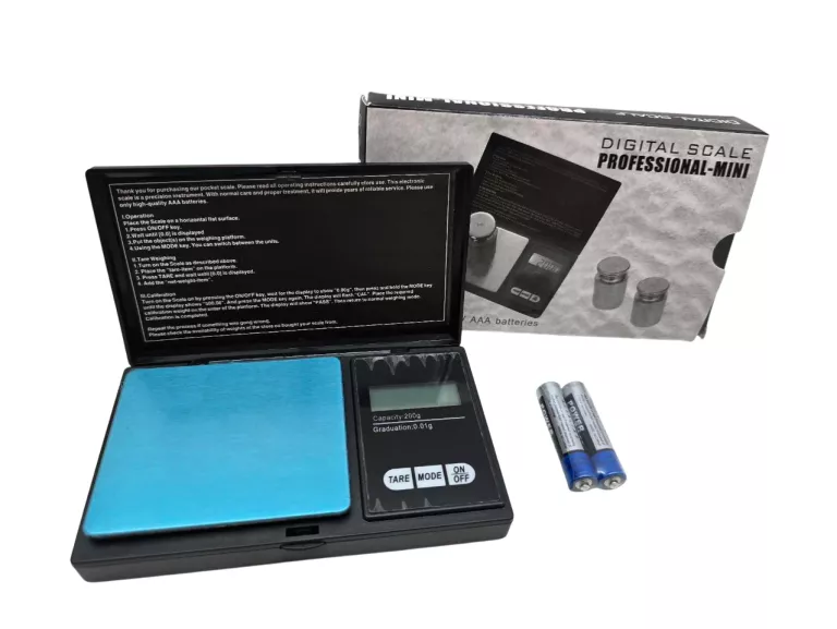 ELEKTRONICZNA WAGA JUBILERSKA W-004 0,01G/200G