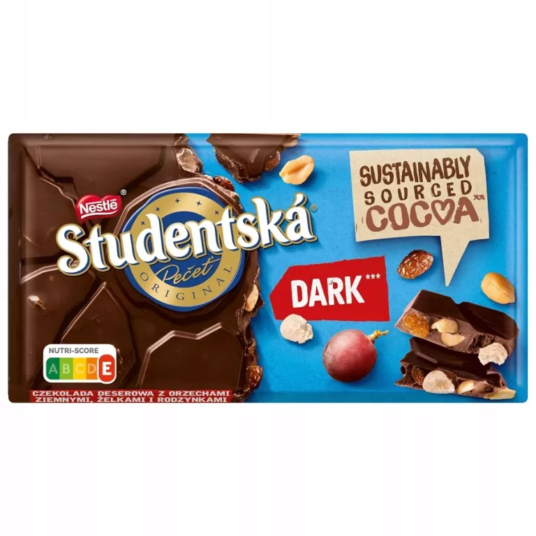 CZEKOLADA STUDENTSKA MLECZNA Z BAKALIAMI I ŻELKAMI