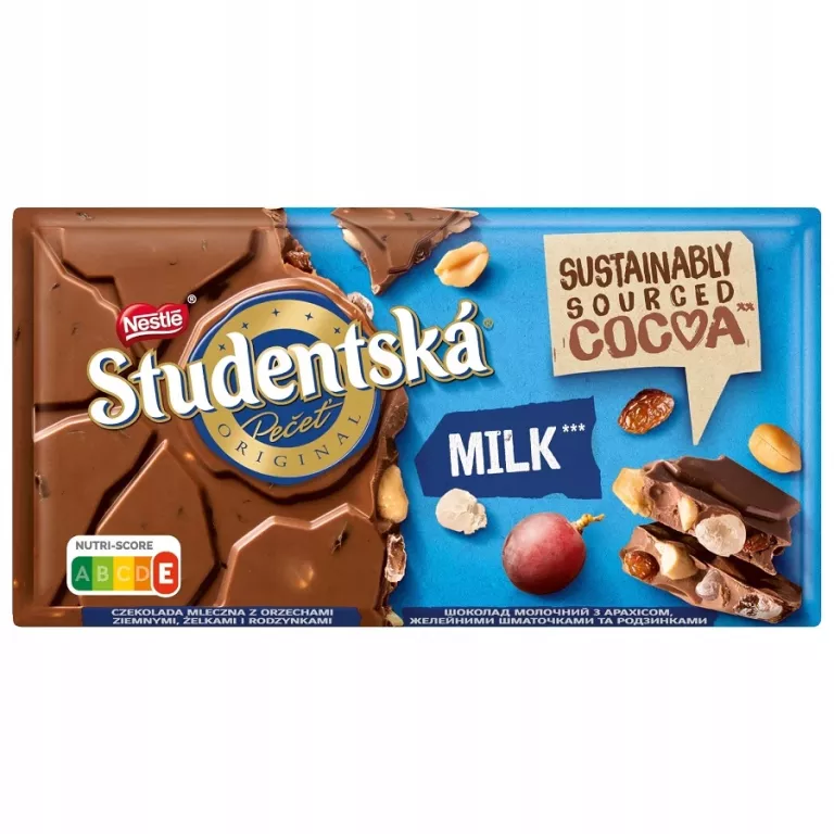 CZEKOLADA STUDENTSKA DESEROWA Z BAKALIAMI 170G