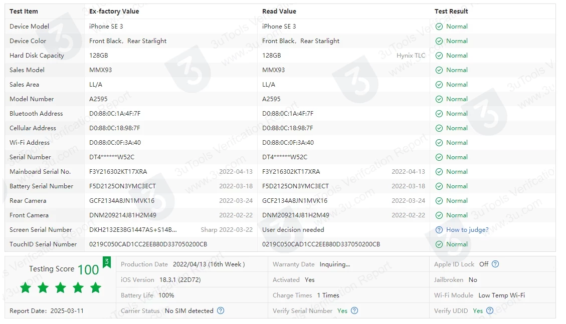 telefon-apple-iphone-se-3-gen-2022-47-128-gb-bat100-bialy-pojemnosc-akumulatora-2018