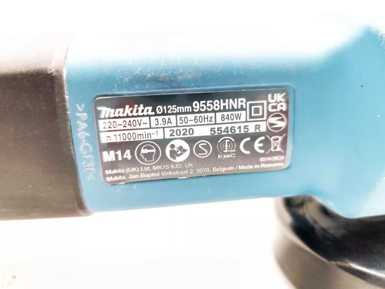 MAKITA 9558HNR SZLIFIERKA KĄTOWA 125MM 840W WOLNY START