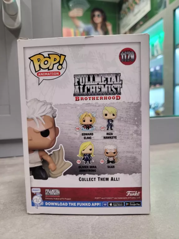 FUNKO FIGURKA POP FULLMETAL ALCHEMIST SCAR ALCHEMIK 1179