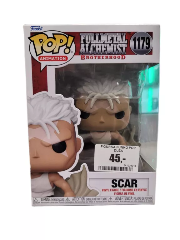 FUNKO FIGURKA POP FULLMETAL ALCHEMIST SCAR ALCHEMIK 1179