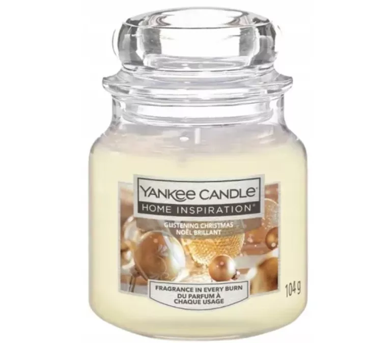 ŚWIECA ZAPACHOWA PARAFINOWA GLISTENING CHRISTMAS YANKEE CANDLE 104G