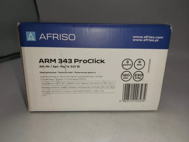 SIŁOWNIK AFRISO ARM 343 PROCLICK 3-PUNKTOWY KOMPLET