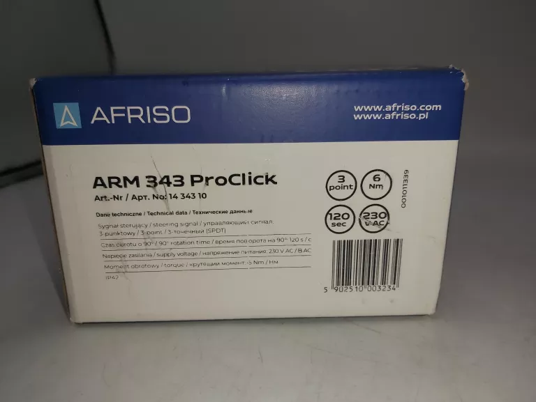 SIŁOWNIK AFRISO ARM 343 PROCLICK 3-PUNKTOWY KOMPLET