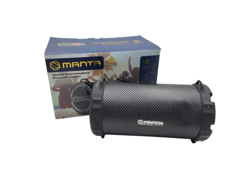 GŁOŚNIK PRZENOŚNY BLUETOOTH MANTA SPK111 THUNDER