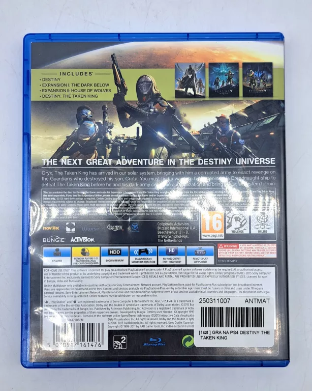 GRA NA PS4 DESTINY THE TAKEN KING