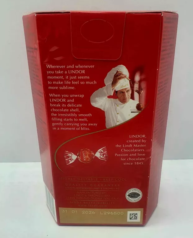 PRALINY MLECZNE LINDT CZERWONE 200 G#31.01.2026