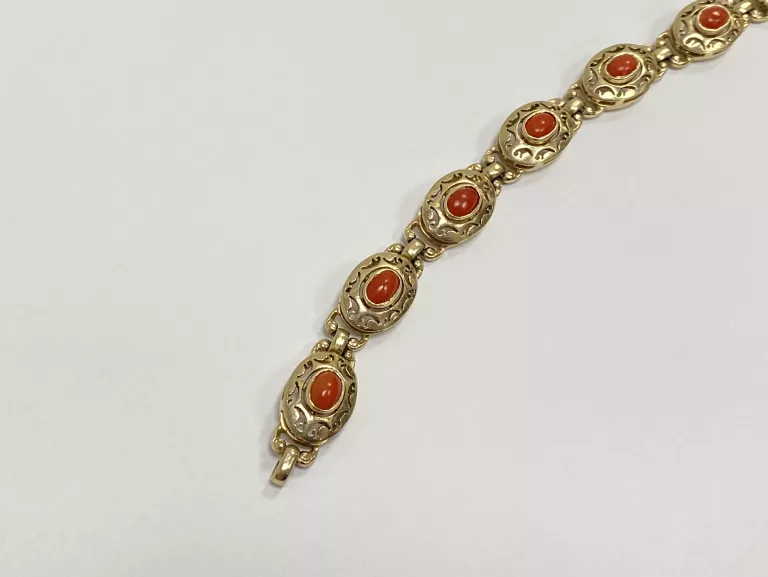 ZŁOTA  BRANSOLETKA PR. 585 16,92 G [18,5 CM]