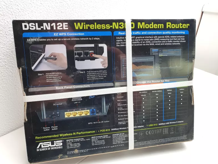 ROUTER ASUS DSL-N12E KOMPLET