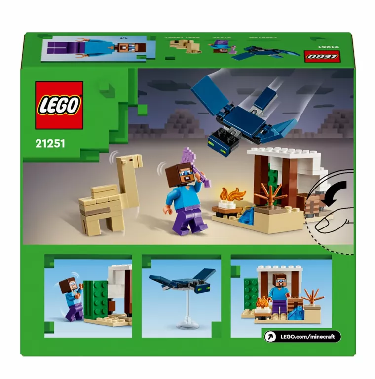 LEGO 21251 MINECRAFT PUSTYNNA WYPRAWA STEVE’A