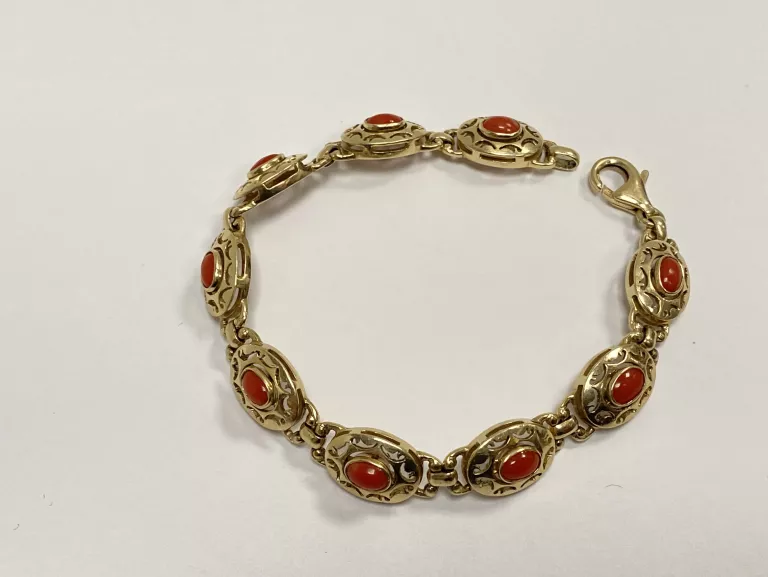 ZŁOTA  BRANSOLETKA PR. 585 16,92 G [18,5 CM]