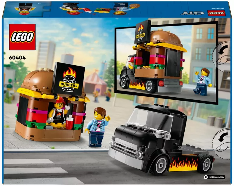 LEGO 60404 CITY CIĘŻARÓWKA Z BURGERAMI