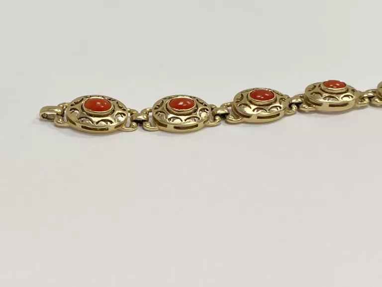 ZŁOTA  BRANSOLETKA PR. 585 16,92 G [18,5 CM]