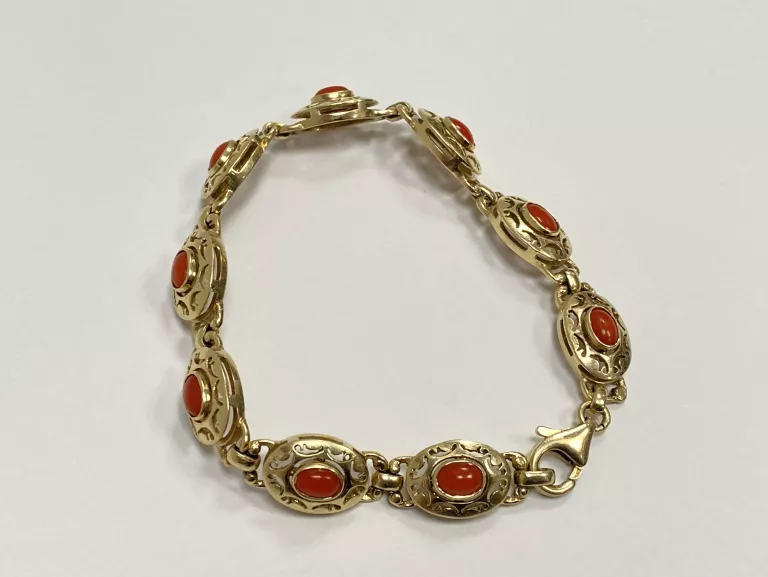 ZŁOTA  BRANSOLETKA PR. 585 16,92 G [18,5 CM]