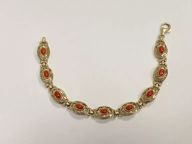 ZŁOTA  BRANSOLETKA PR. 585 16,92 G [18,5 CM]